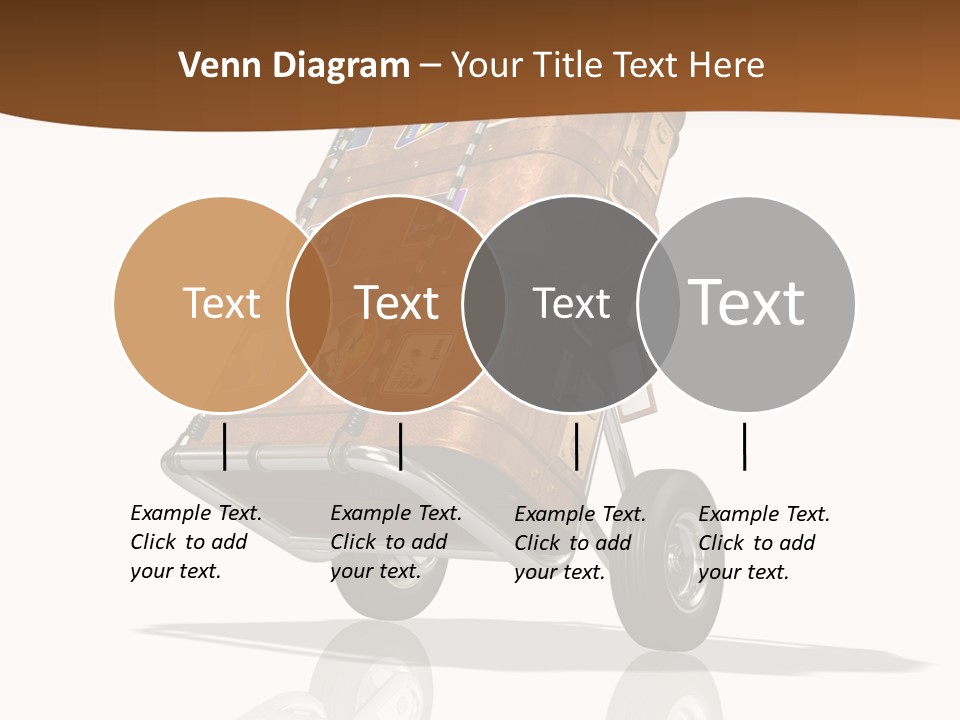 Traveler Rendered Bag PowerPoint Template