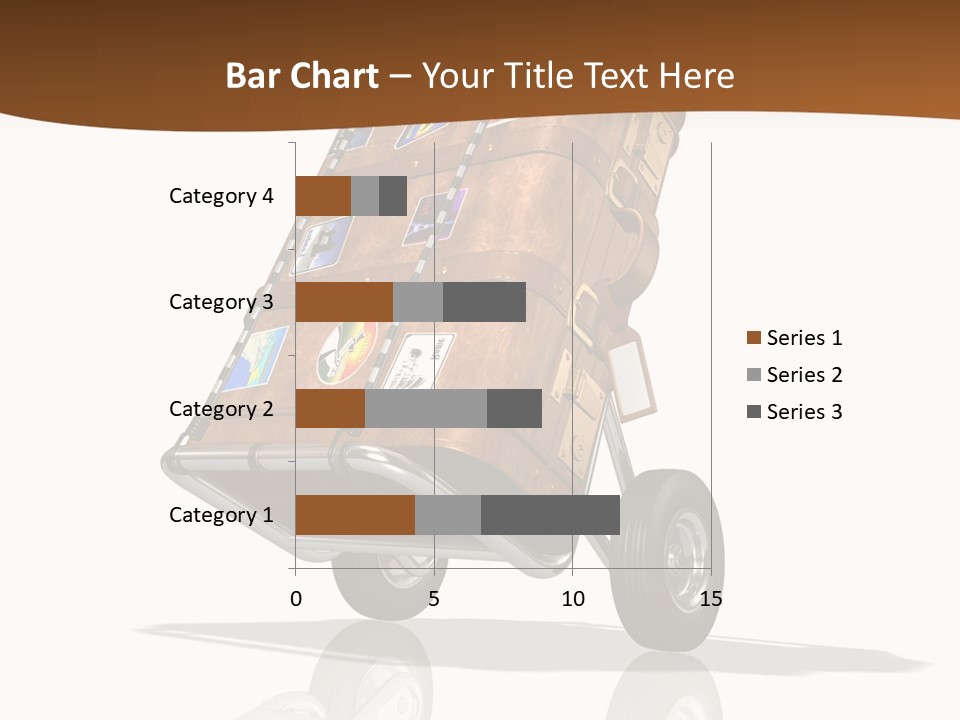 Traveler Rendered Bag PowerPoint Template