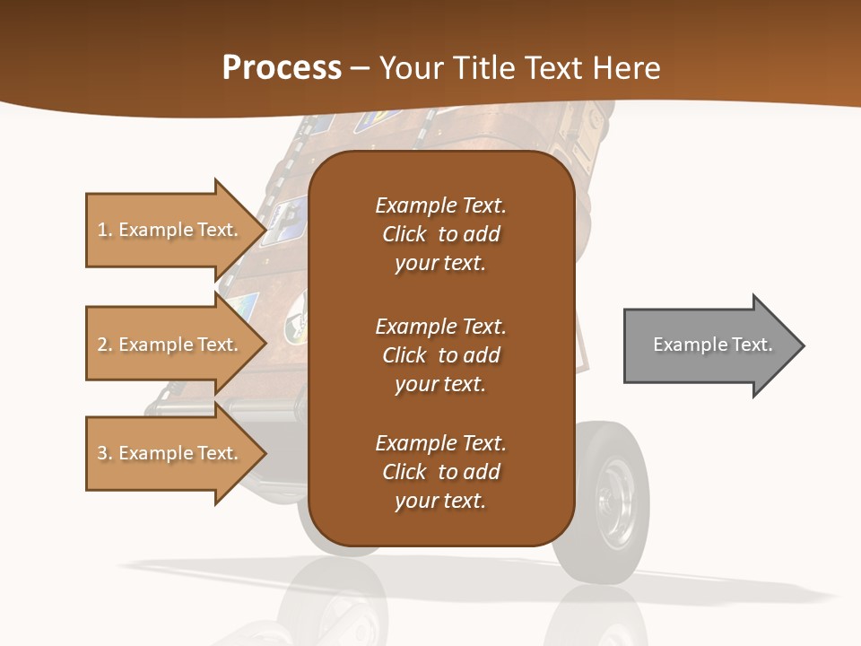 Traveler Rendered Bag PowerPoint Template