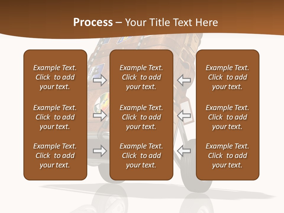 Traveler Rendered Bag PowerPoint Template