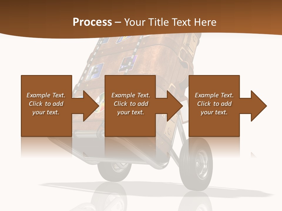 Traveler Rendered Bag PowerPoint Template