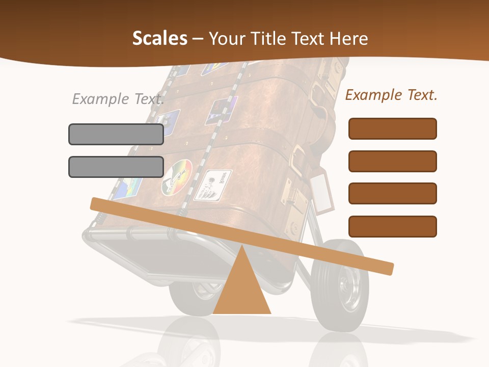 Traveler Rendered Bag PowerPoint Template