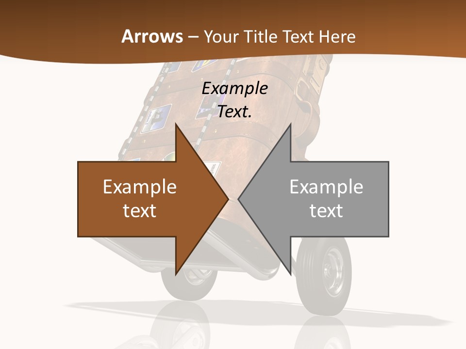 Traveler Rendered Bag PowerPoint Template