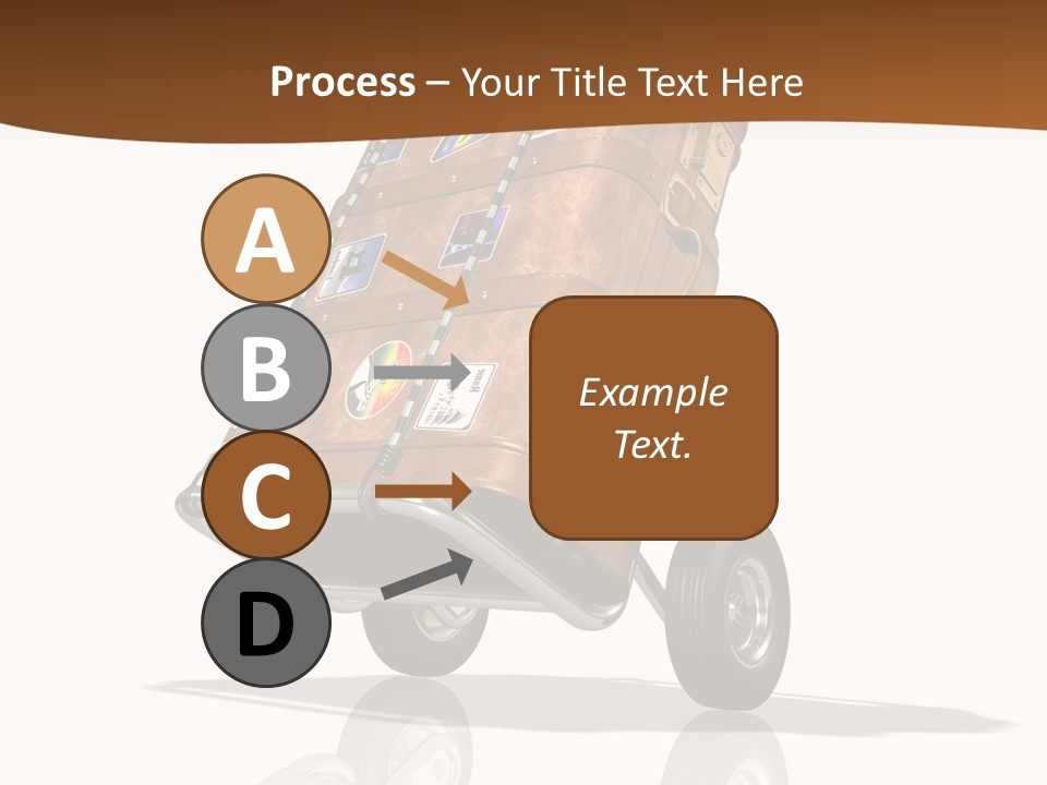 Traveler Rendered Bag PowerPoint Template