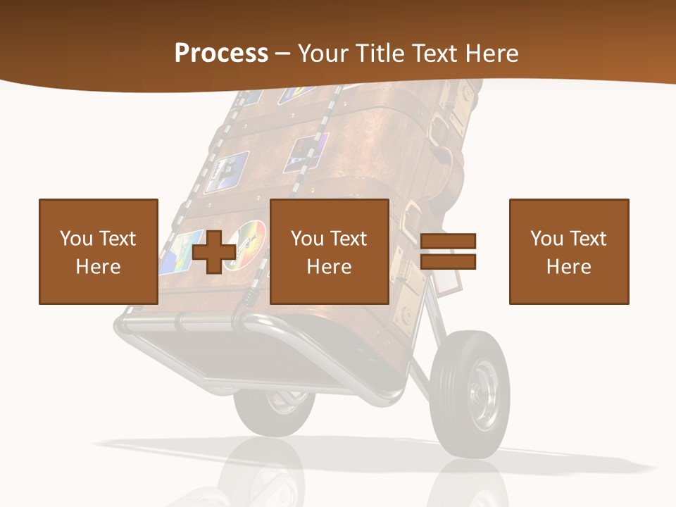 Traveler Rendered Bag PowerPoint Template