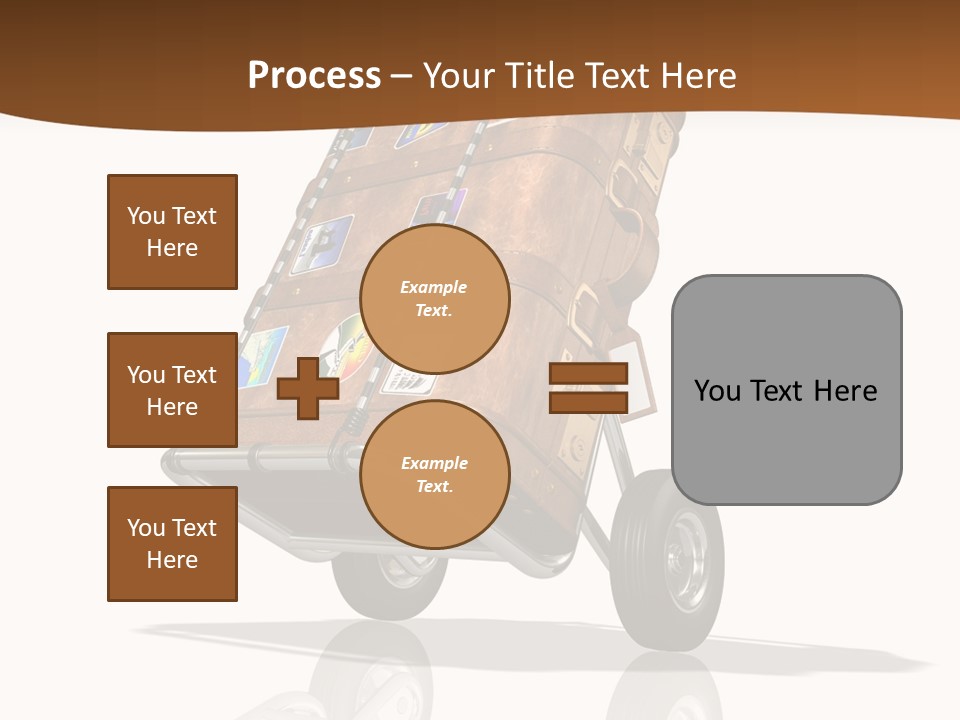 Traveler Rendered Bag PowerPoint Template