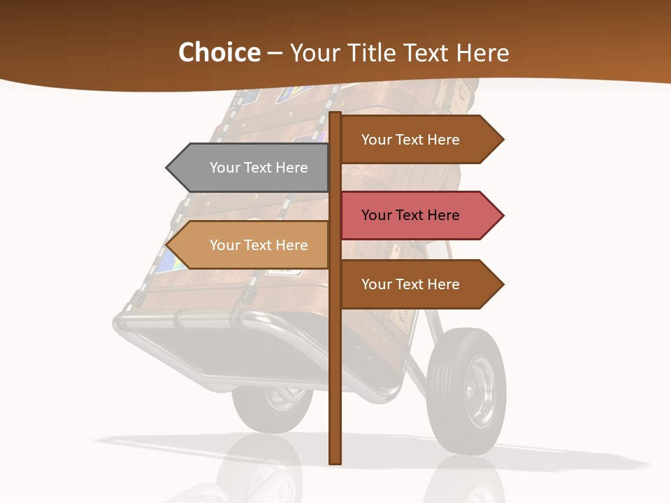 Traveler Rendered Bag PowerPoint Template