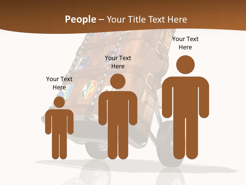 Traveler Rendered Bag PowerPoint Template