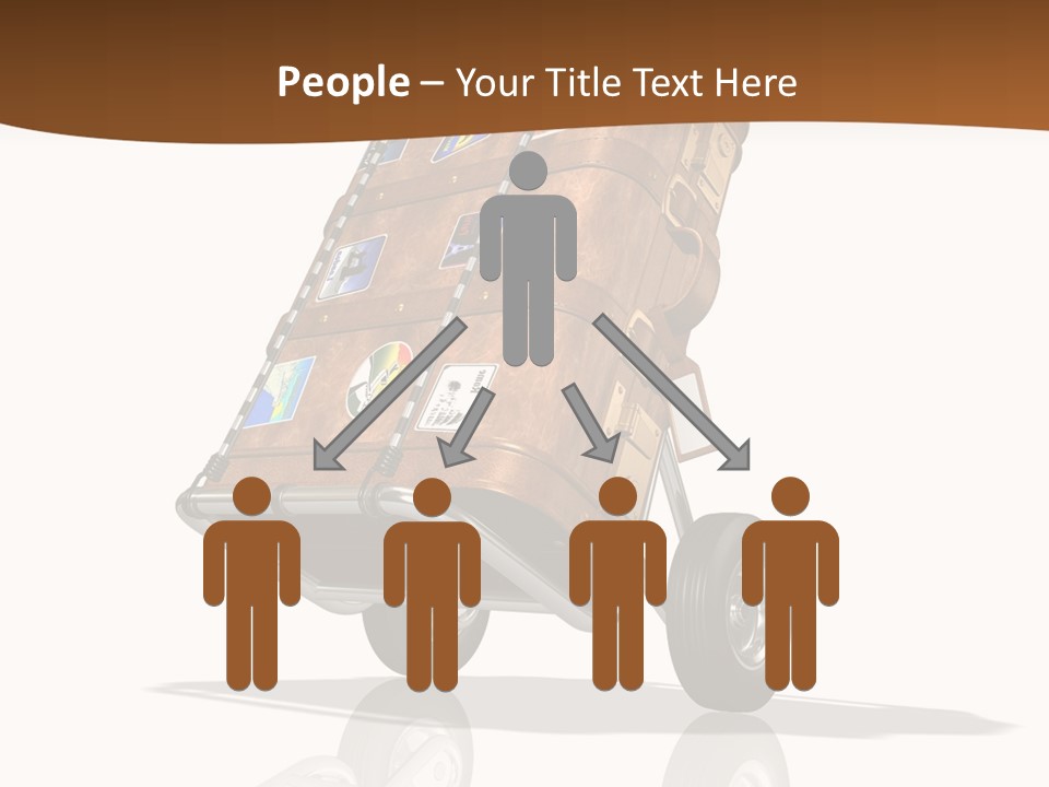 Traveler Rendered Bag PowerPoint Template