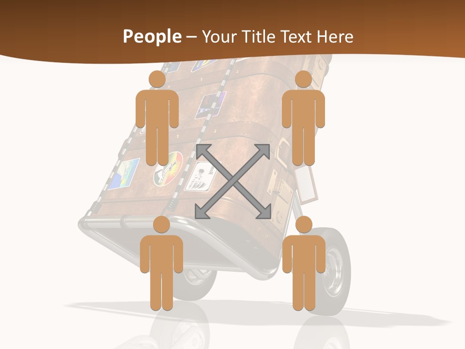 Traveler Rendered Bag PowerPoint Template