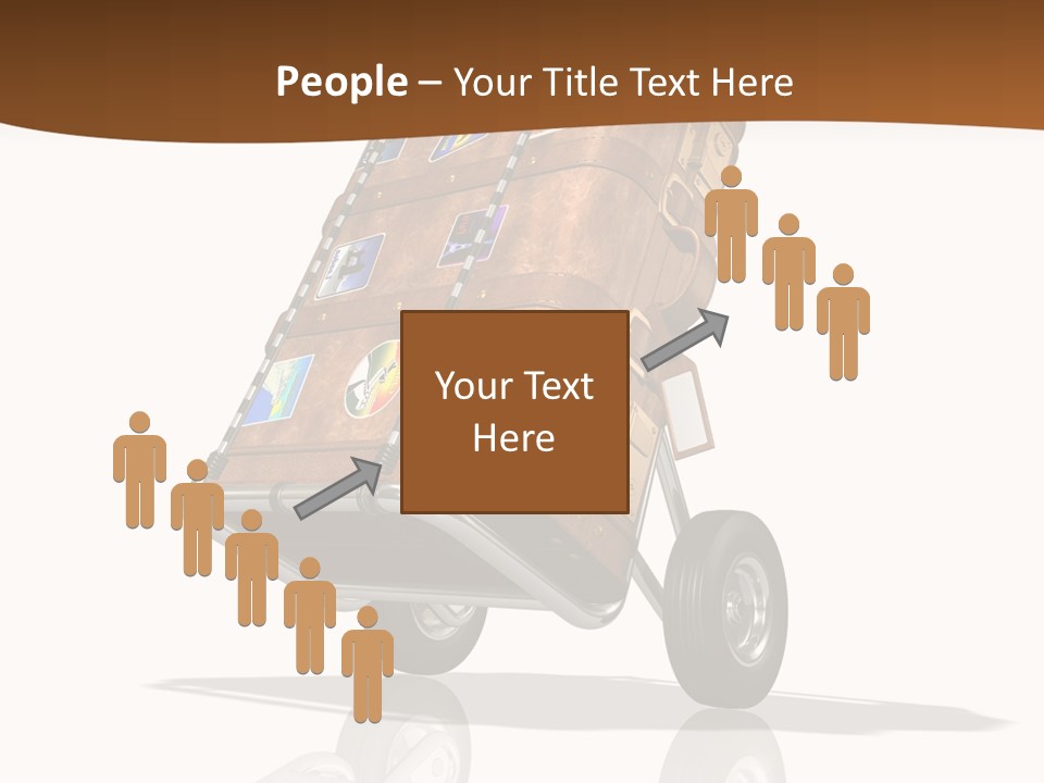 Traveler Rendered Bag PowerPoint Template