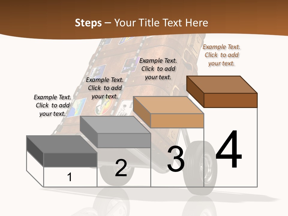 Traveler Rendered Bag PowerPoint Template