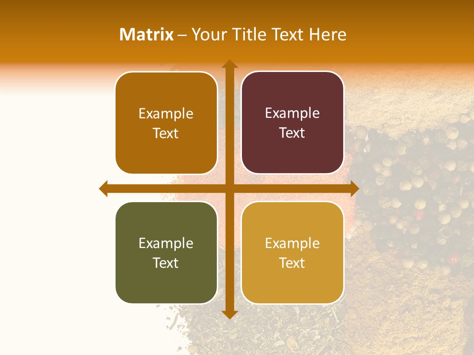 Colors Food Taste PowerPoint Template