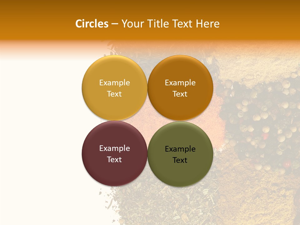 Colors Food Taste PowerPoint Template