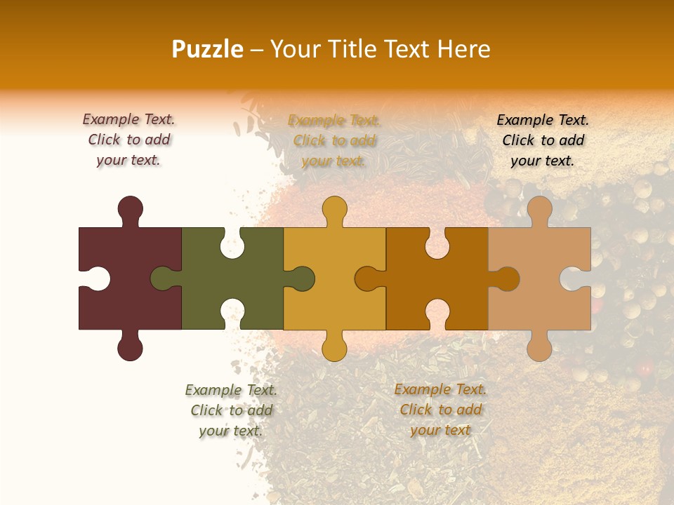 Colors Food Taste PowerPoint Template