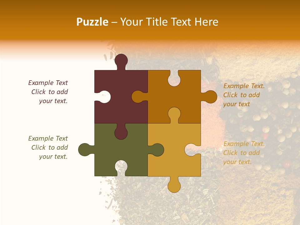 Colors Food Taste PowerPoint Template