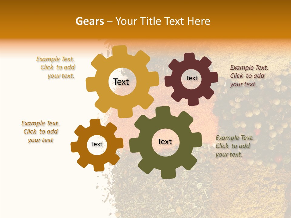 Colors Food Taste PowerPoint Template