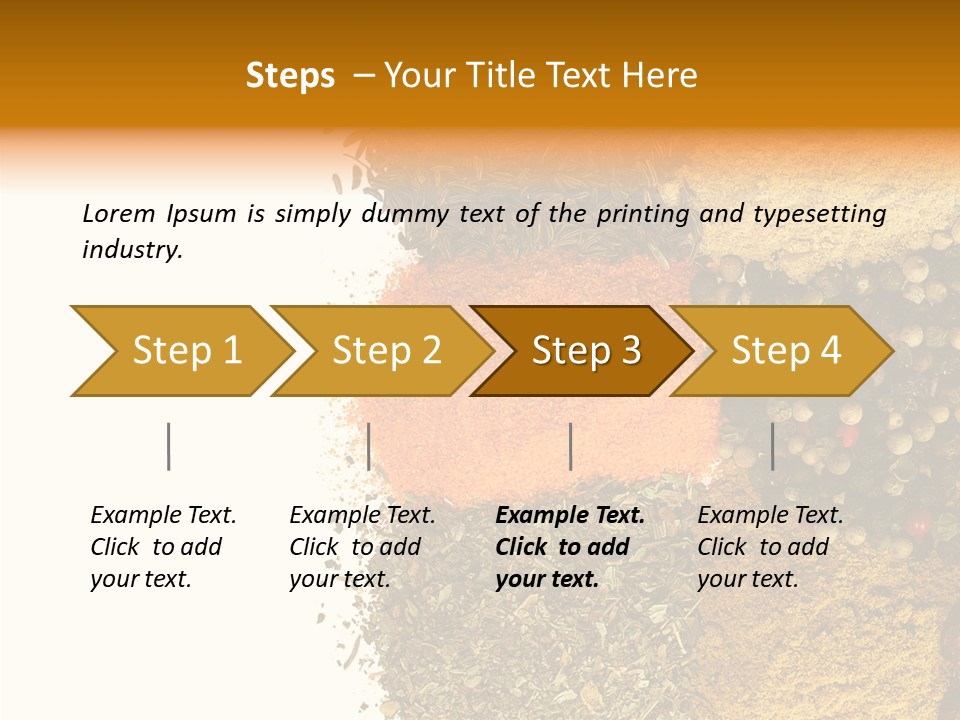 Colors Food Taste PowerPoint Template