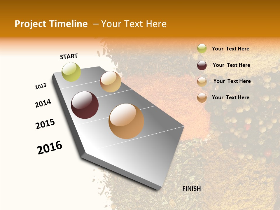 Colors Food Taste PowerPoint Template