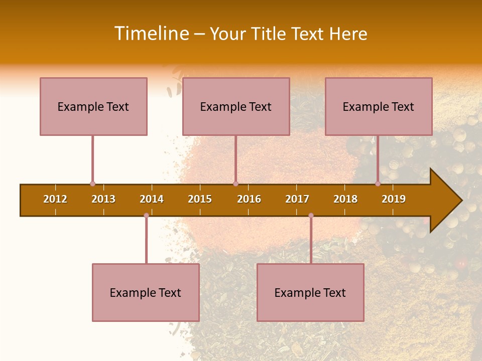 Colors Food Taste PowerPoint Template