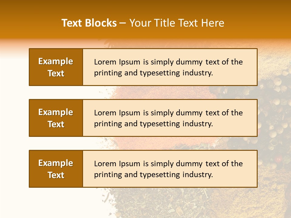 Colors Food Taste PowerPoint Template