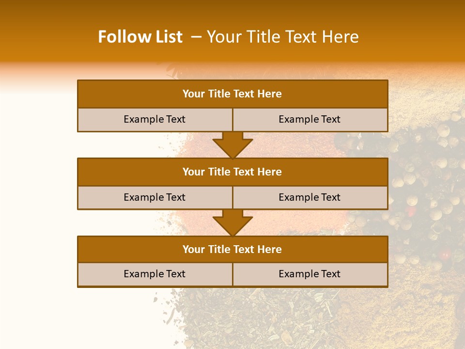 Colors Food Taste PowerPoint Template