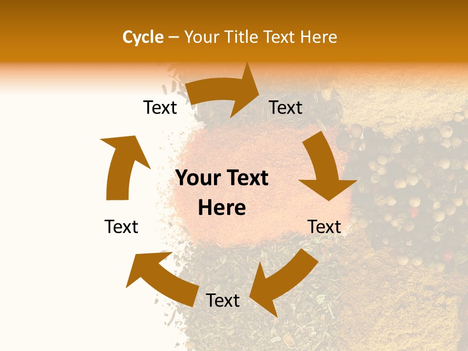 Colors Food Taste PowerPoint Template