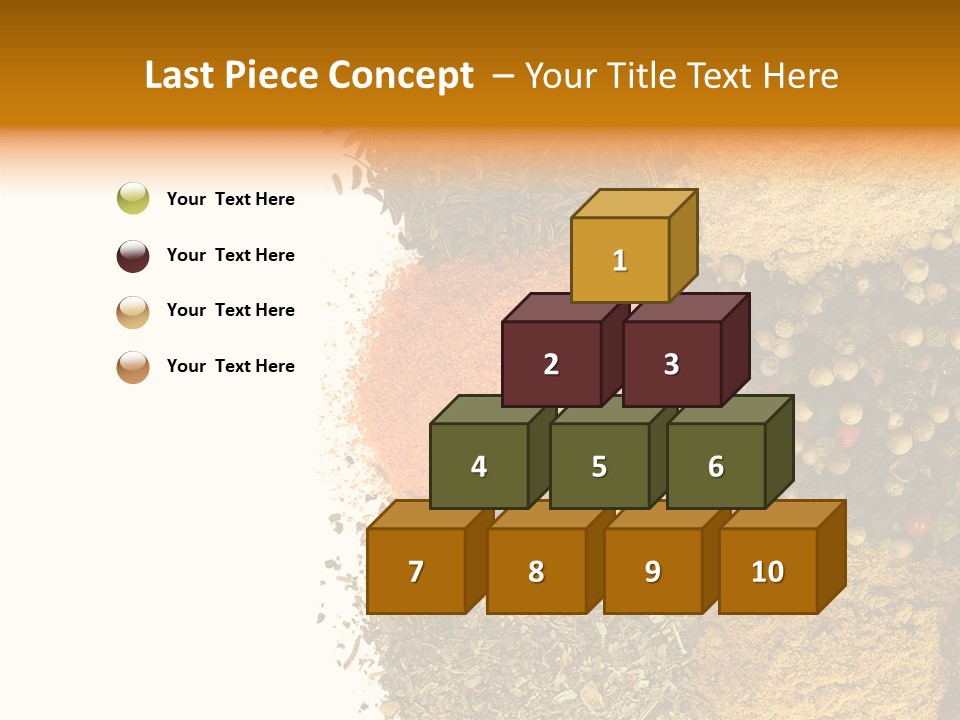 Colors Food Taste PowerPoint Template