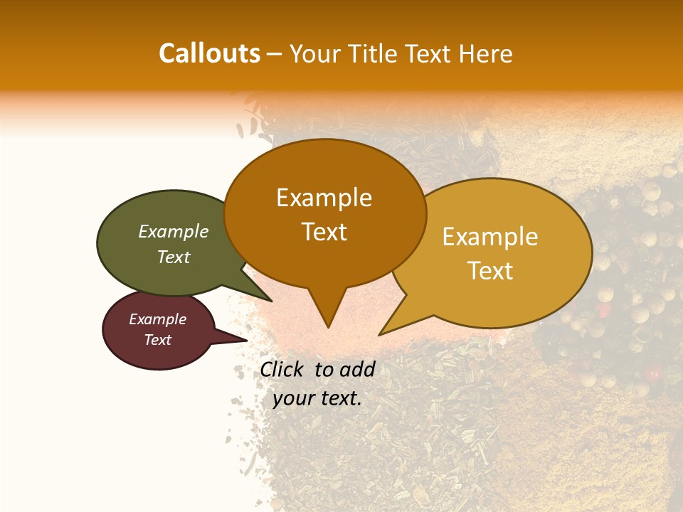 Colors Food Taste PowerPoint Template