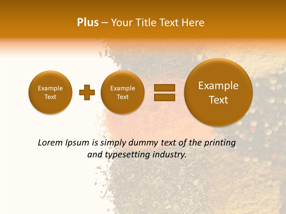 Colors Food Taste PowerPoint Template