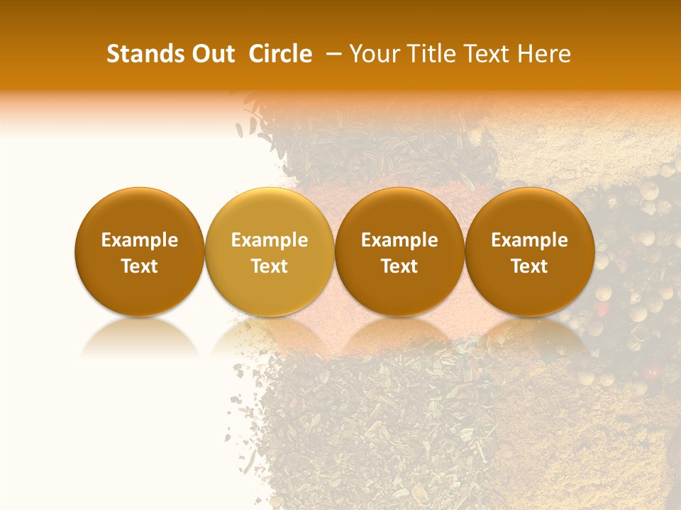 Colors Food Taste PowerPoint Template