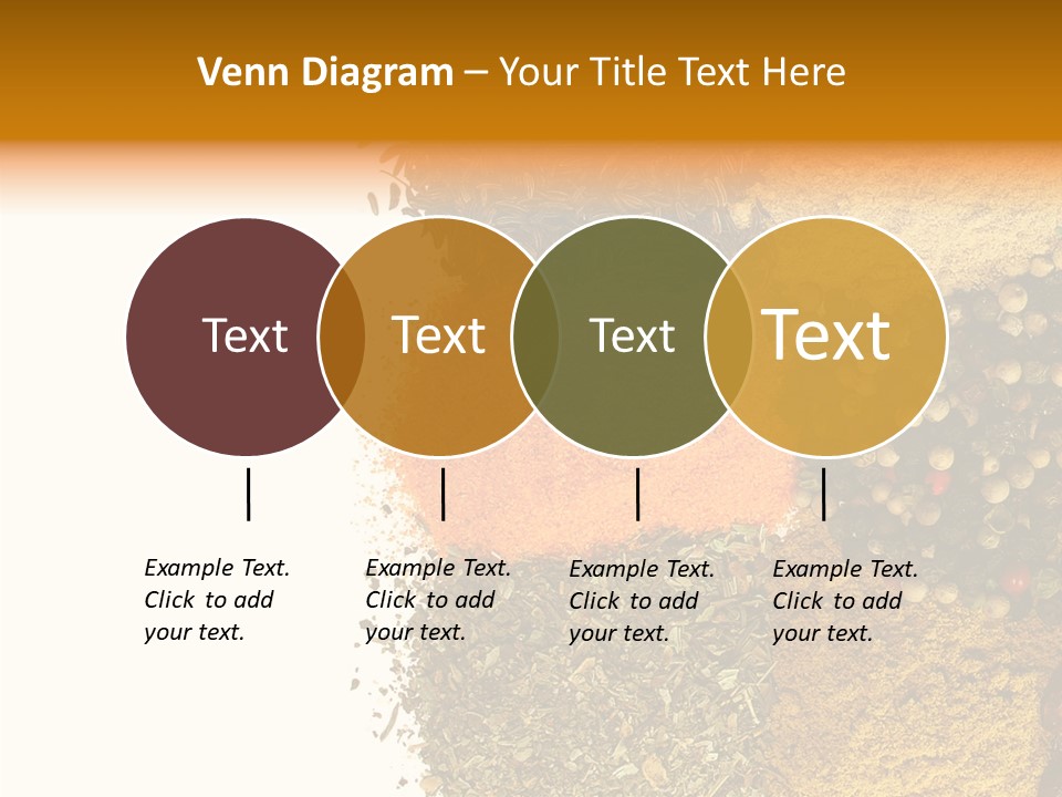 Colors Food Taste PowerPoint Template
