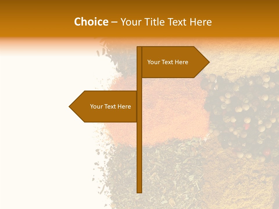 Colors Food Taste PowerPoint Template