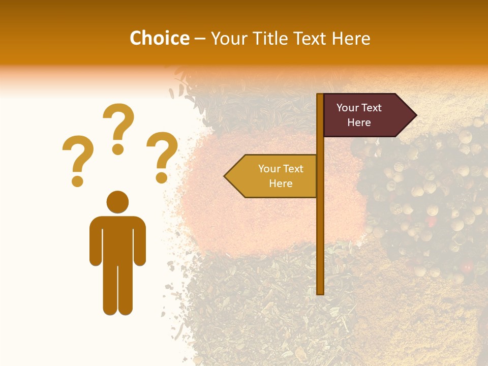 Colors Food Taste PowerPoint Template