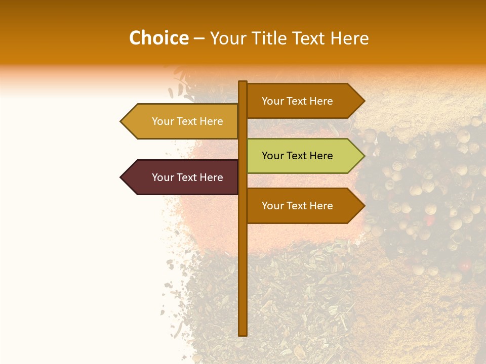 Colors Food Taste PowerPoint Template