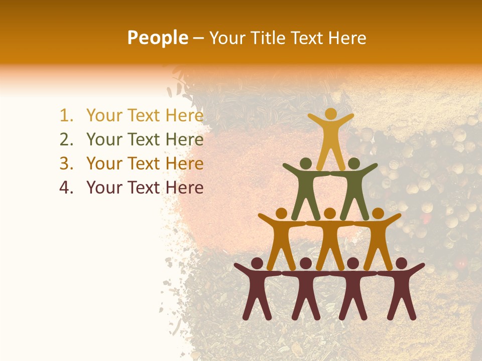 Colors Food Taste PowerPoint Template