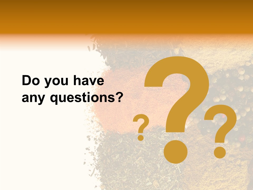 Colors Food Taste PowerPoint Template