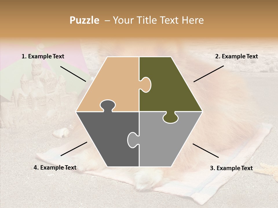 Summer Pomeranian Dog PowerPoint Template