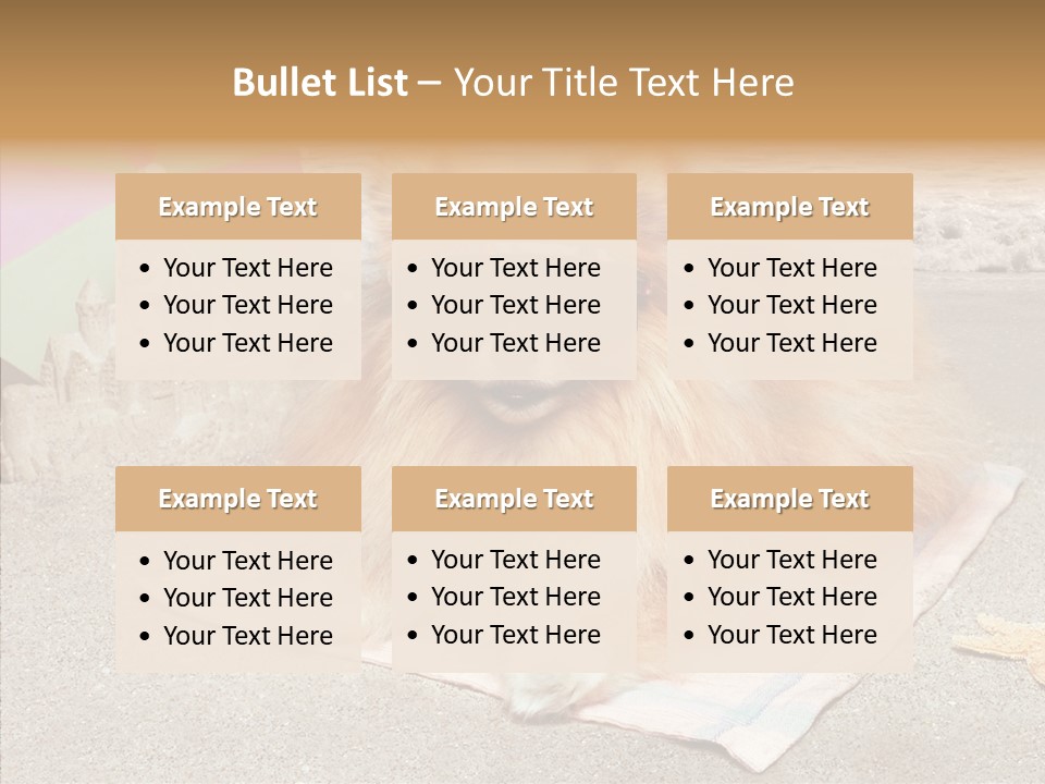 Summer Pomeranian Dog PowerPoint Template