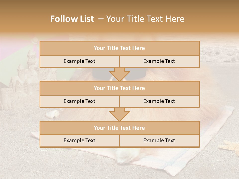 Summer Pomeranian Dog PowerPoint Template