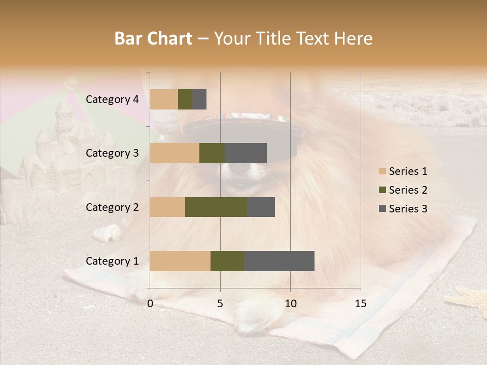 Summer Pomeranian Dog PowerPoint Template