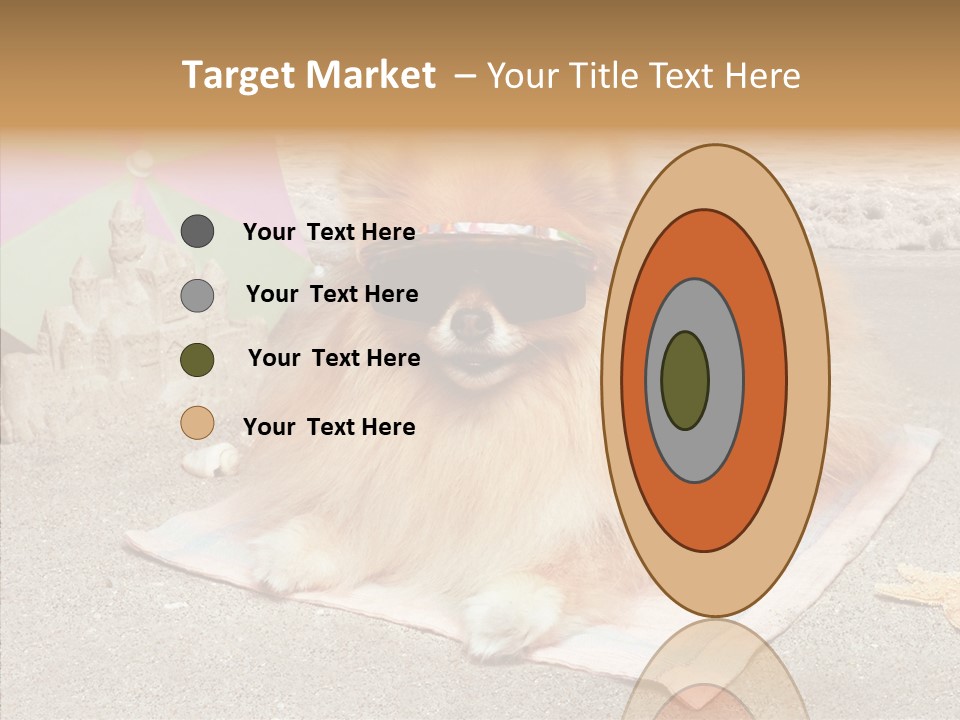 Summer Pomeranian Dog PowerPoint Template
