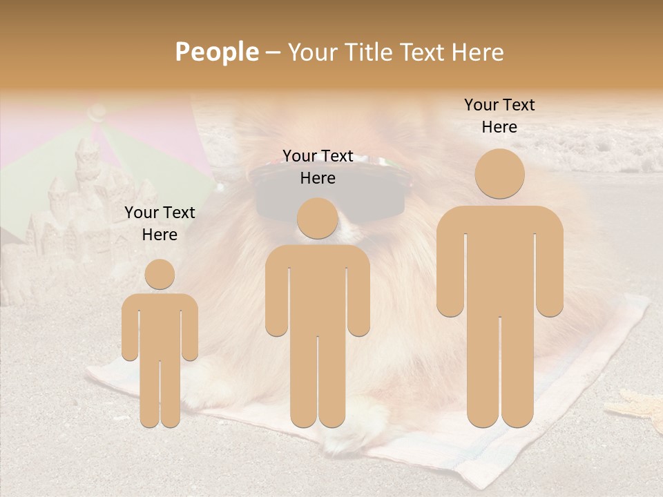 Summer Pomeranian Dog PowerPoint Template