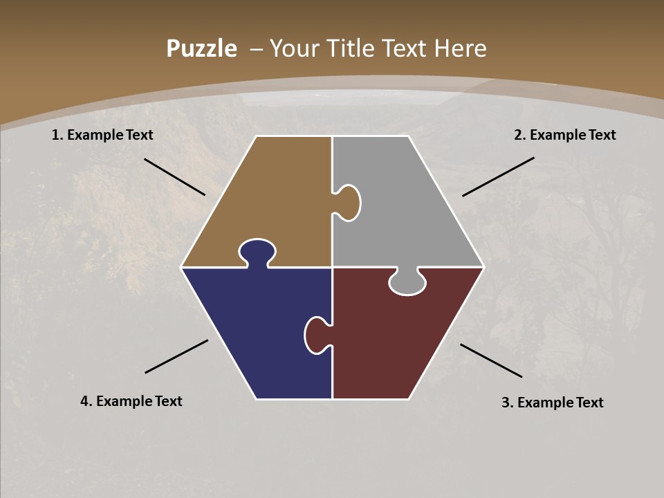 Kilauea Crater Caldera PowerPoint Template