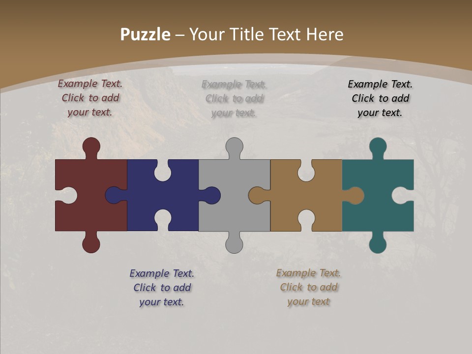 Kilauea Crater Caldera PowerPoint Template