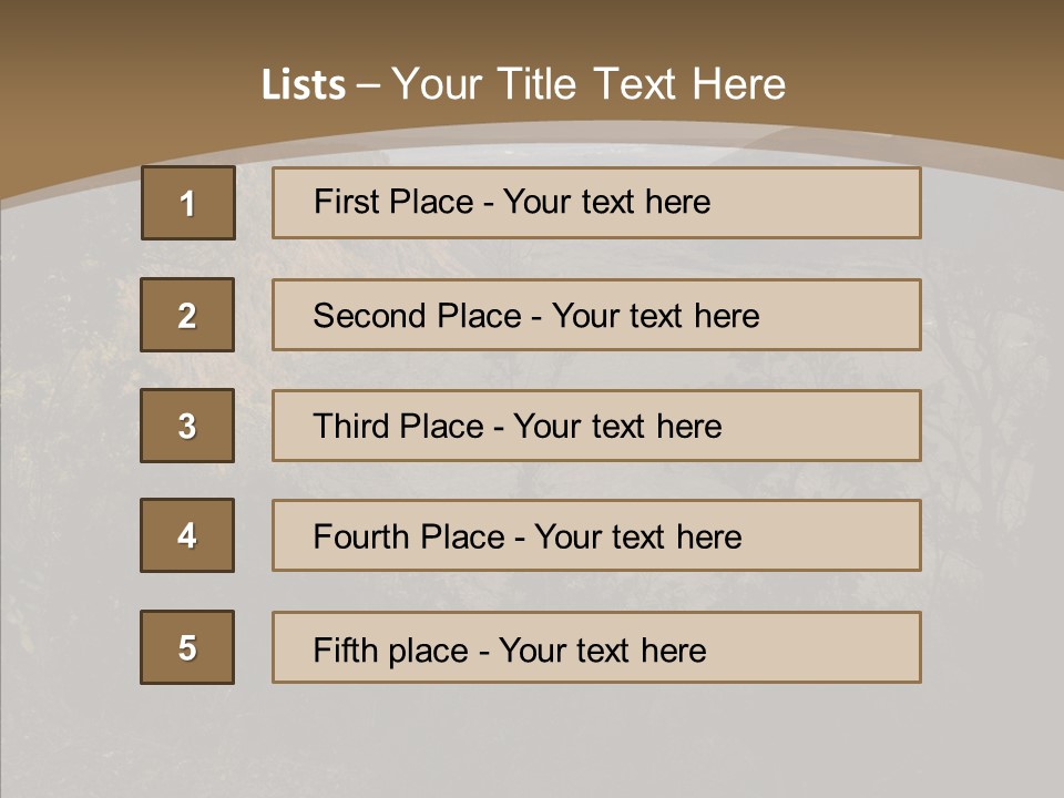 Kilauea Crater Caldera PowerPoint Template