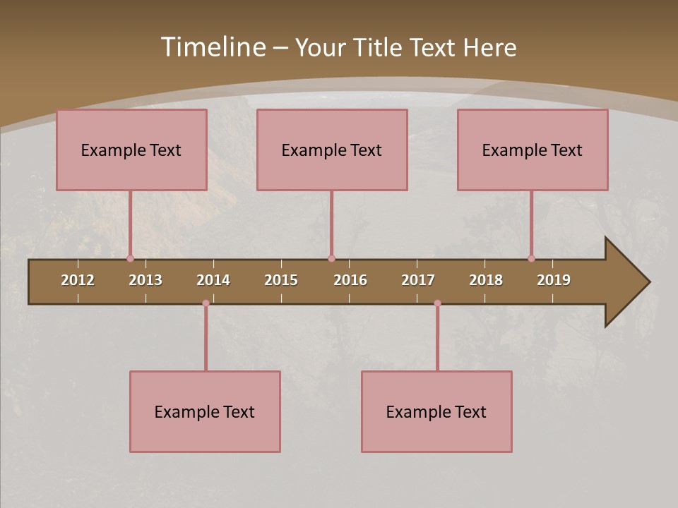 Kilauea Crater Caldera PowerPoint Template