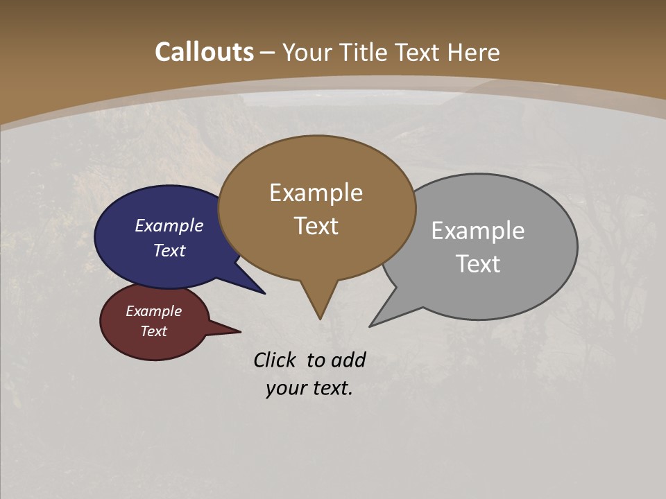Kilauea Crater Caldera PowerPoint Template