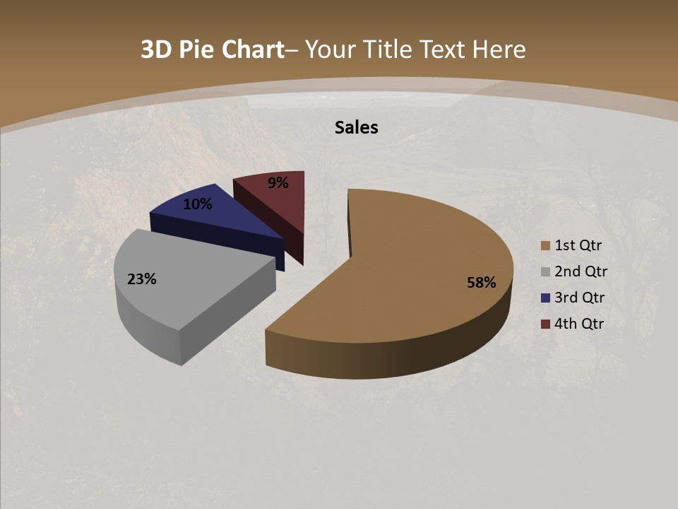 Kilauea Crater Caldera PowerPoint Template