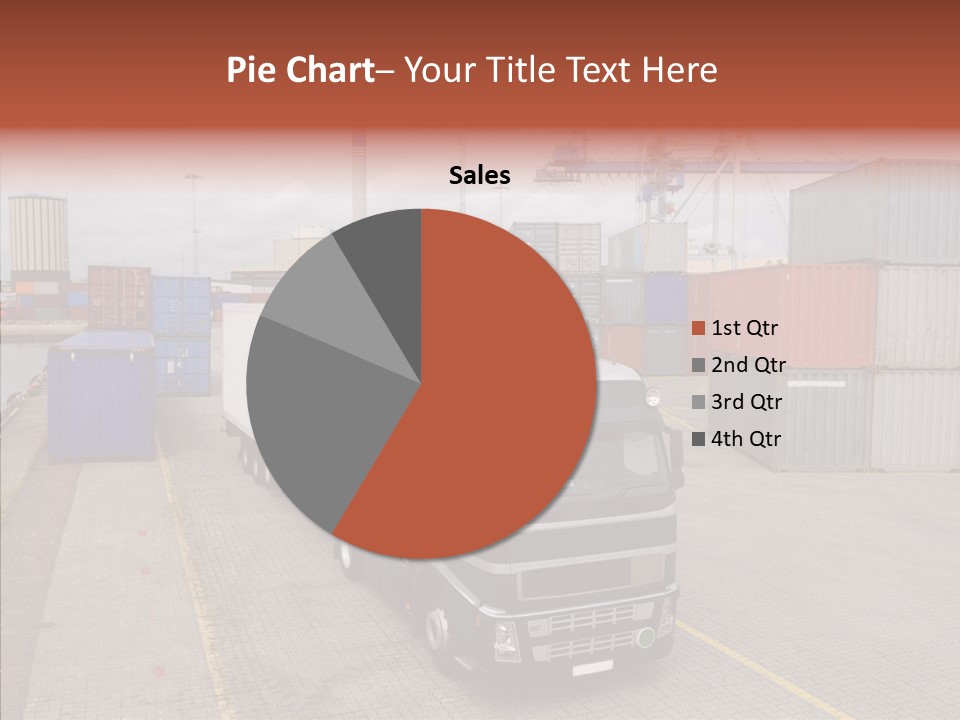 Driving Delivery Truck Vehicle PowerPoint Template